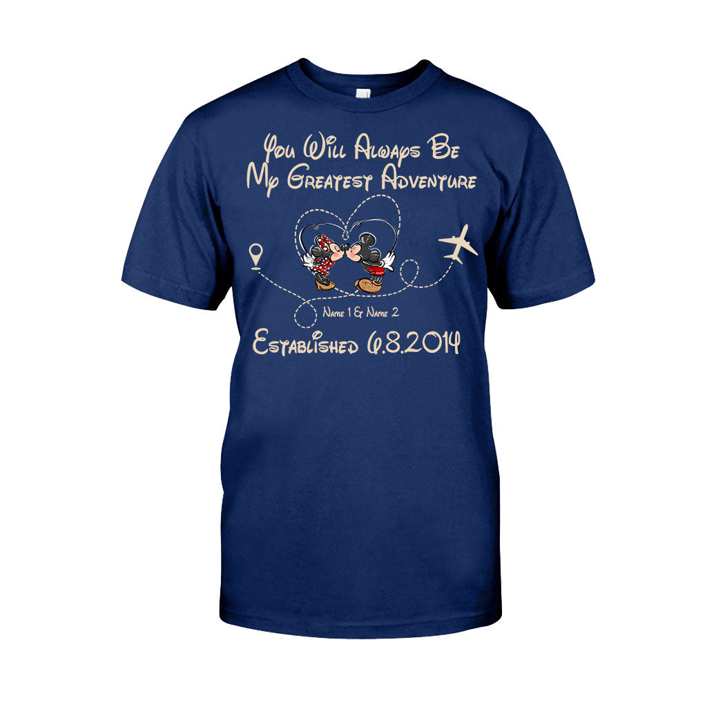 You'll Always Be My Greatest Adventure - Personalized Couple Mouse T-shirt and Hoodie