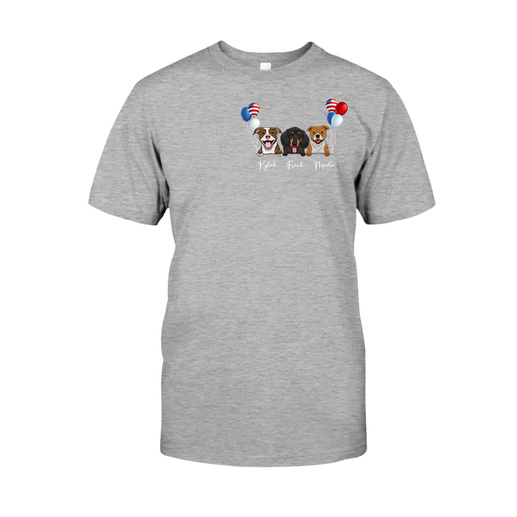 Life Is Better With Dogs - Personalized Independence Day T-shirt and Hoodie