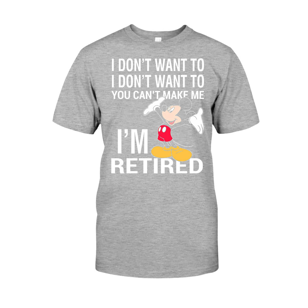 I'm Retired - Mouse T-shirt and Hoodie 112021