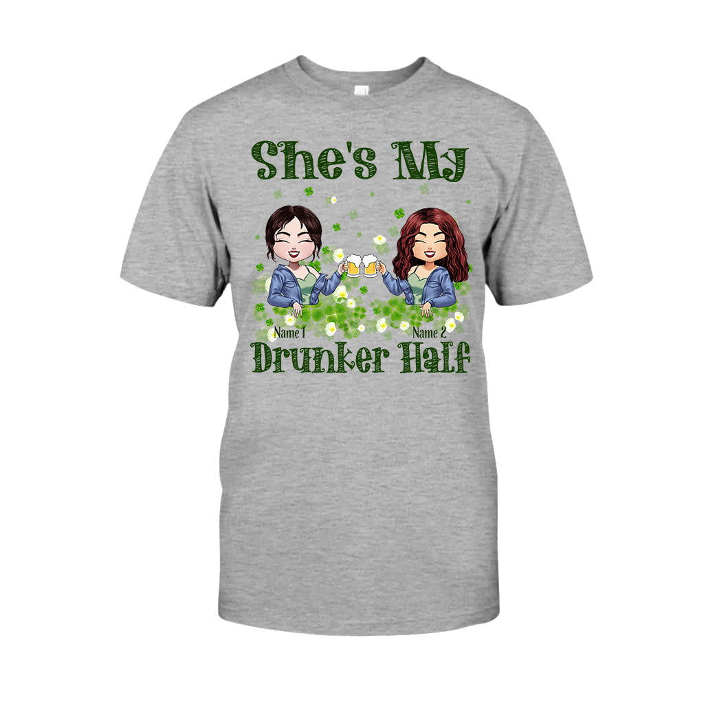 My Drunker Half - Personalized St Patrick's Day Bestie T-shirt and Hoodie