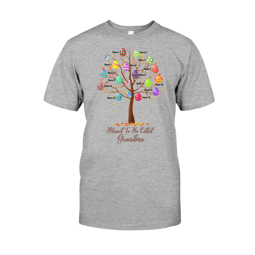Blessed To Be Called Grandma - Personalized Easter Day Grandma T-shirt and Hoodie