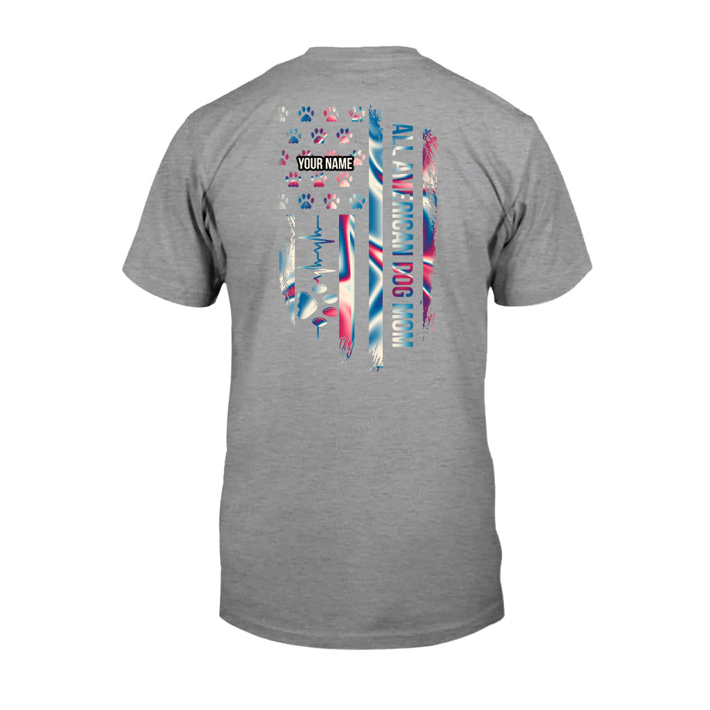 Proud Dog Mom - Personalized Independence Day T-shirt and Hoodie