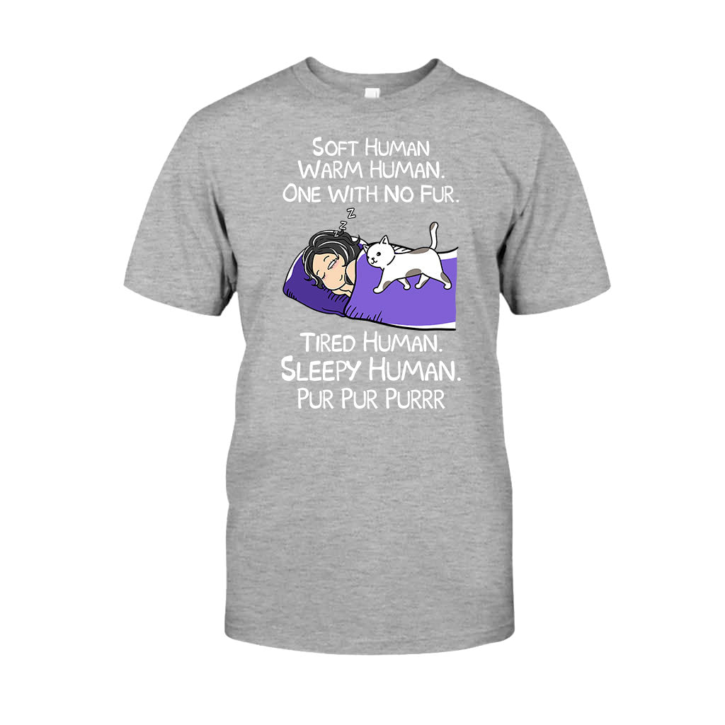 Soft Human Warm Human - Personalized Cat T-shirt and Hoodie