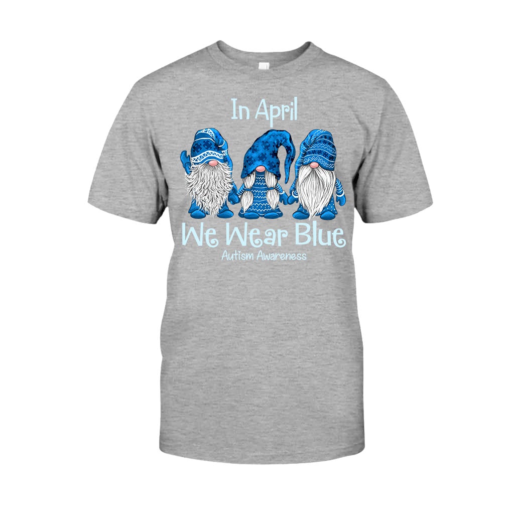 In April We Wear Blue - Autism Awareness T-shirt and Hoodie 1121