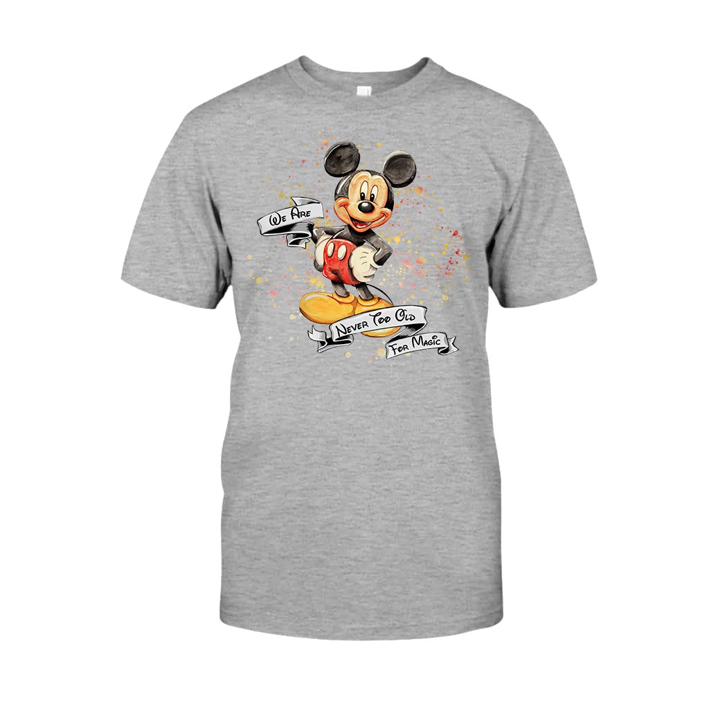 Never Too Old For Magic Mouse Ears - Personalized T-shirt and Hoodie