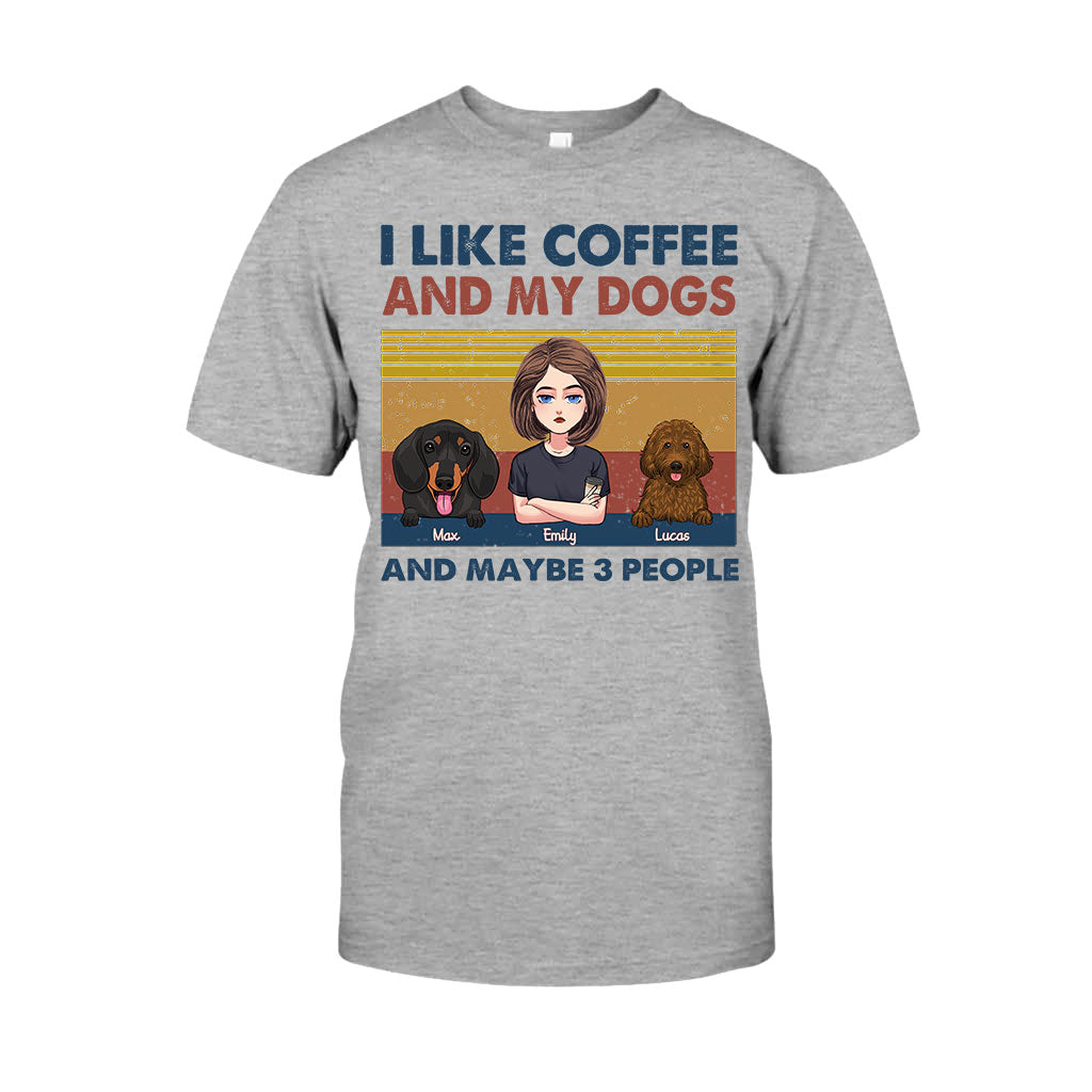I Like Coffee And My Dog - Personalized Mother's Day Dog T-shirt and Hoodie