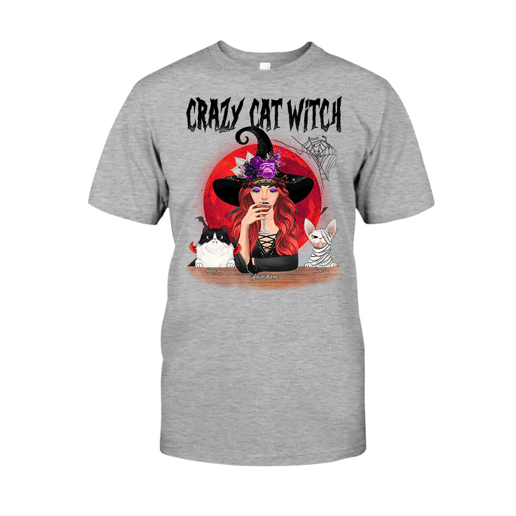 Crazy Cat Witch Personalized T-shirt And Hoodie 082021