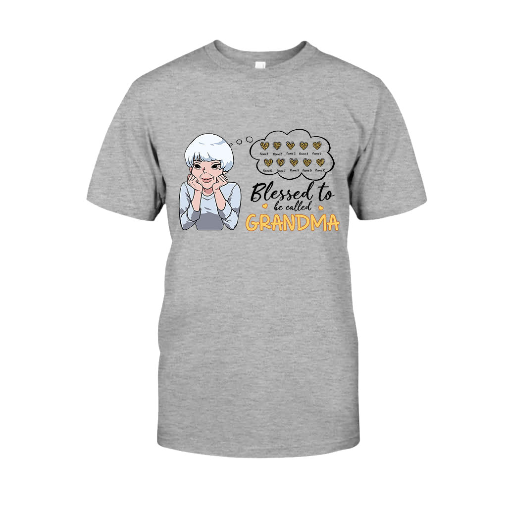 Blessed To Be Called Grandma - Personalized T-shirt and Hoodie