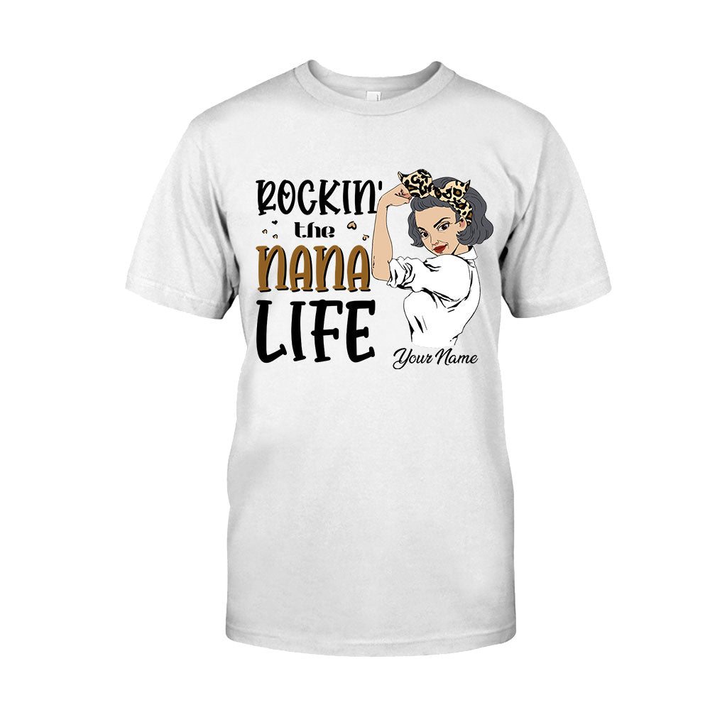 Rocking The Nana Life - Personalized Grandma T-shirt and Hoodie