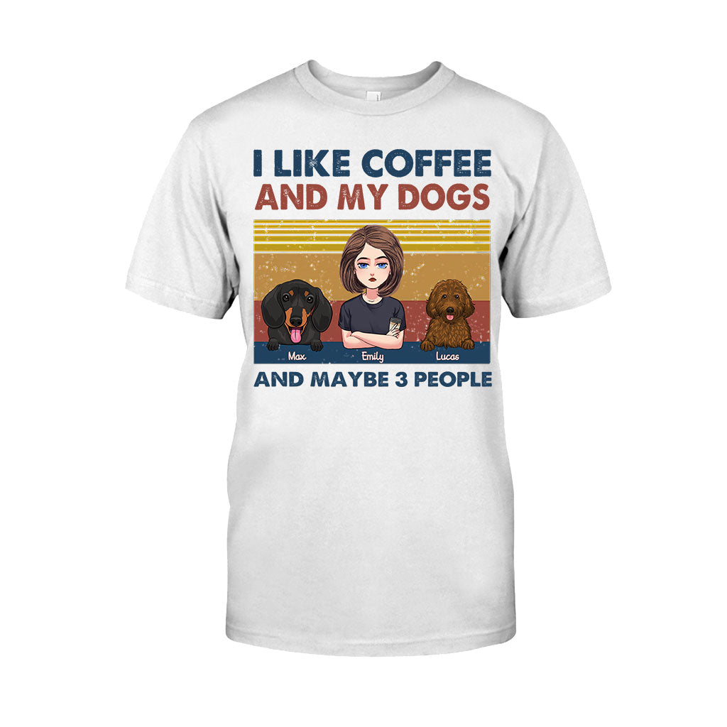 I Like Coffee And My Dog - Personalized Mother's Day Dog T-shirt and Hoodie