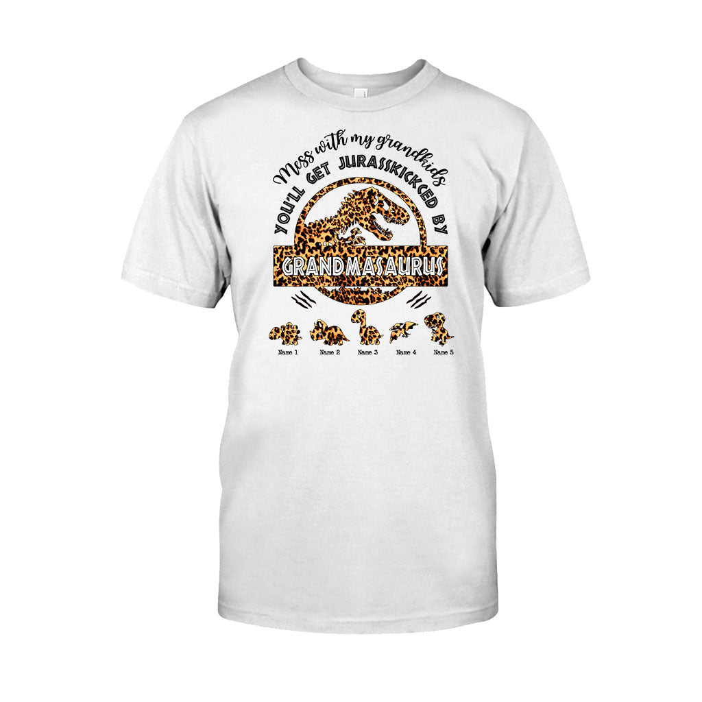 Don't Mess With Grandmasaurus - Personalized Mother's Day Grandma T-shirt and Hoodie