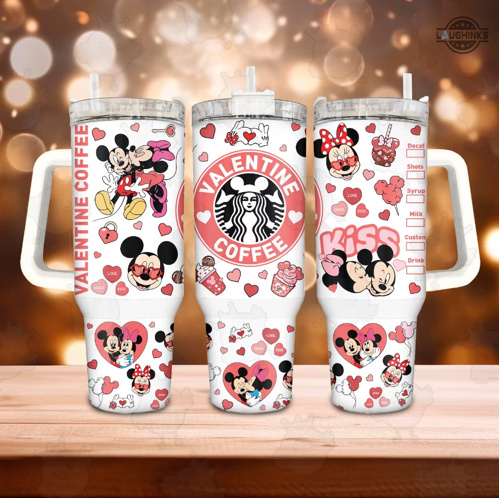 Valentine Coffee - Mouse Tumbler With Handle 0124