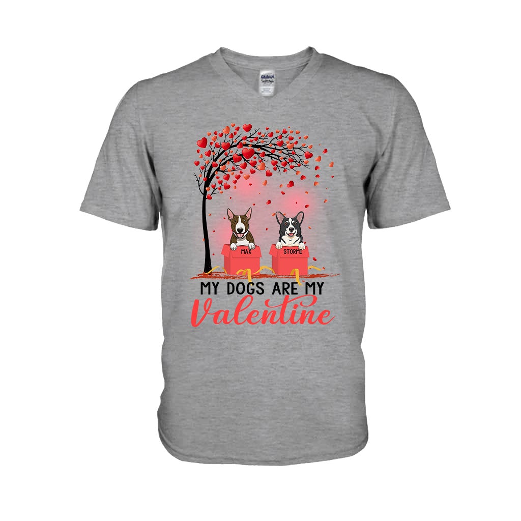 Dogs Are My Valentines - Personalized T-shirt and Hoodie