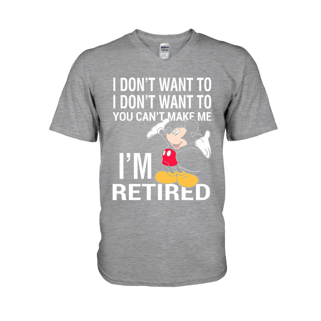 I'm Retired - Mouse T-shirt and Hoodie 112021