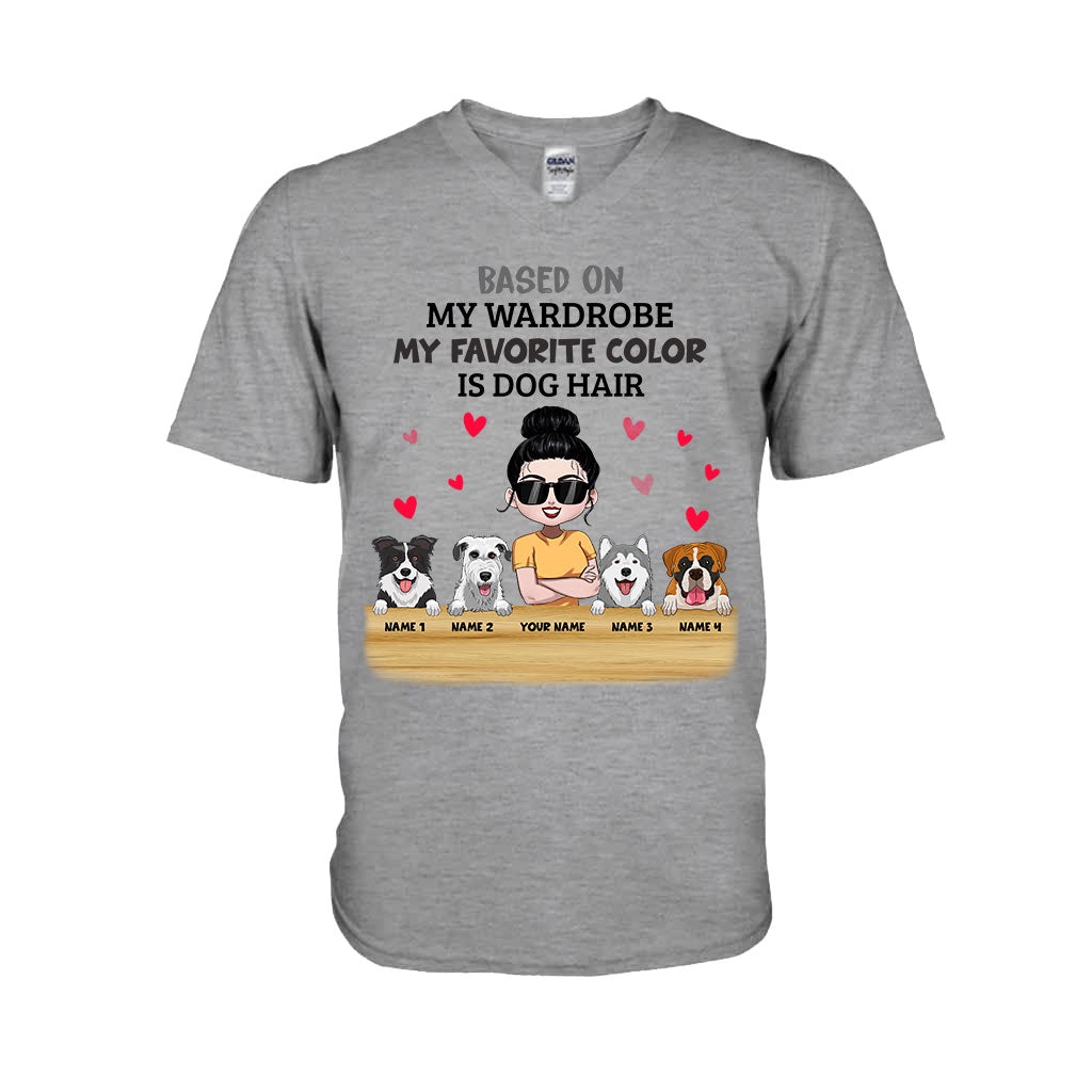 My Favorite Color Is Dog Hair - Personalized Dog T-shirt and Hoodie
