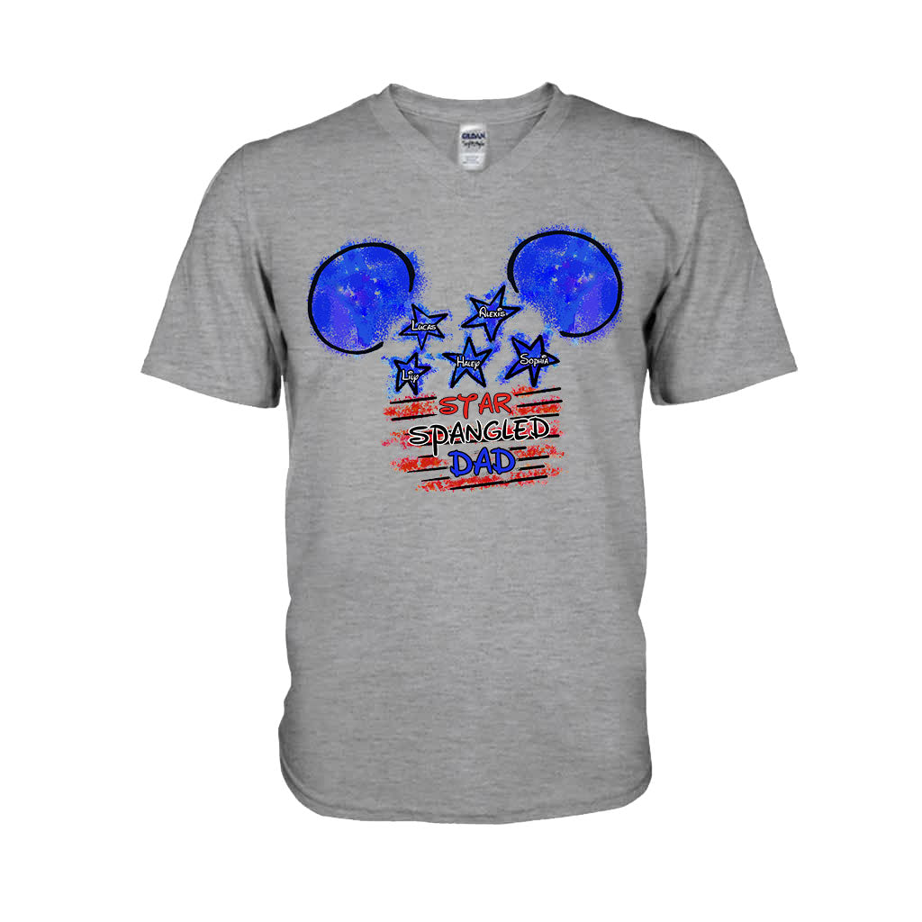 Star Spangled Dad - Personalized Independence Day T-shirt and Hoodie