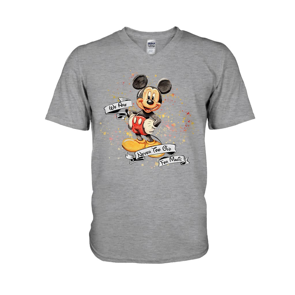 Never Too Old For Magic Mouse Ears - Personalized T-shirt and Hoodie