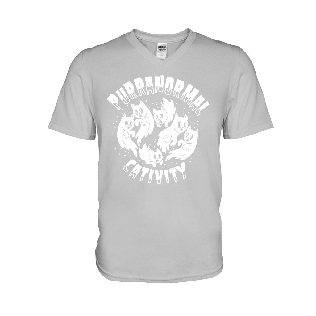 Purranormal Cativity Halloween - Cat T-shirt And Hoodie 082021