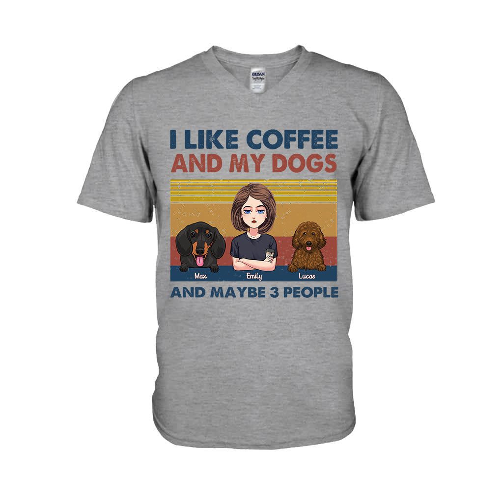I Like Coffee And My Dog - Personalized Mother's Day Dog T-shirt and Hoodie