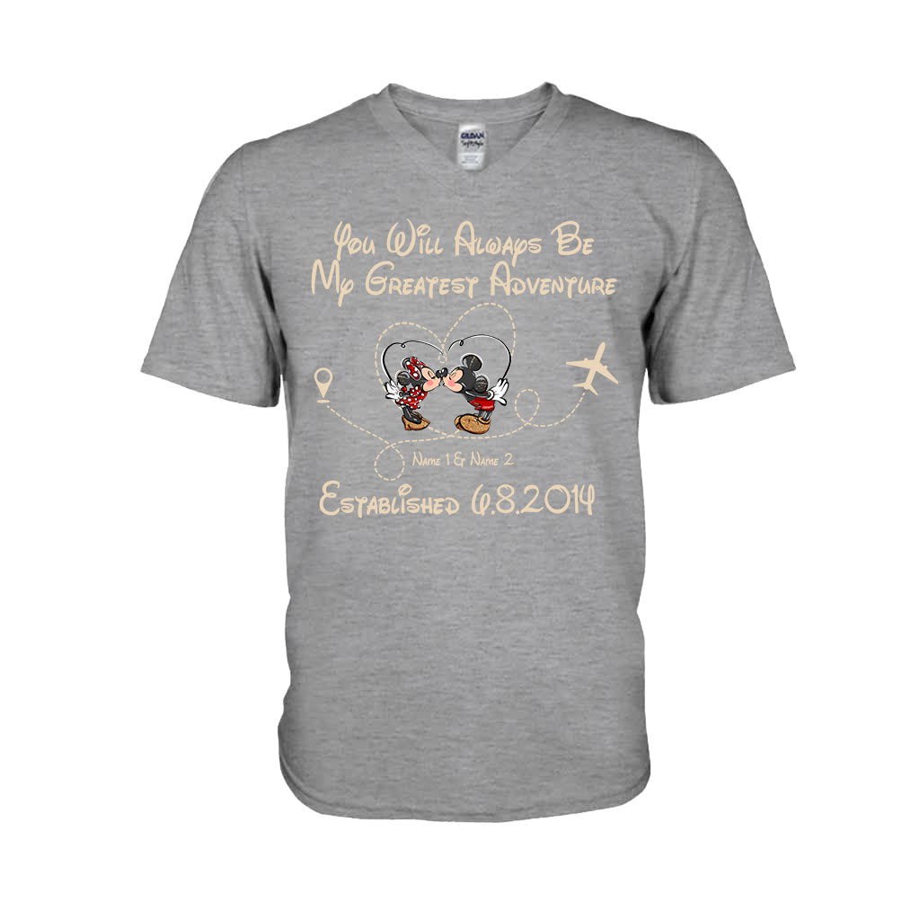 You'll Always Be My Greatest Adventure - Personalized Couple Mouse T-shirt and Hoodie