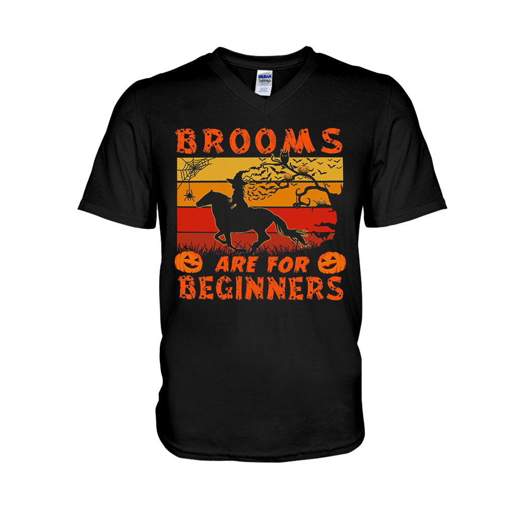 Brooms Are For Beginners Halloween - Horse T-shirt And Hoodie 092021