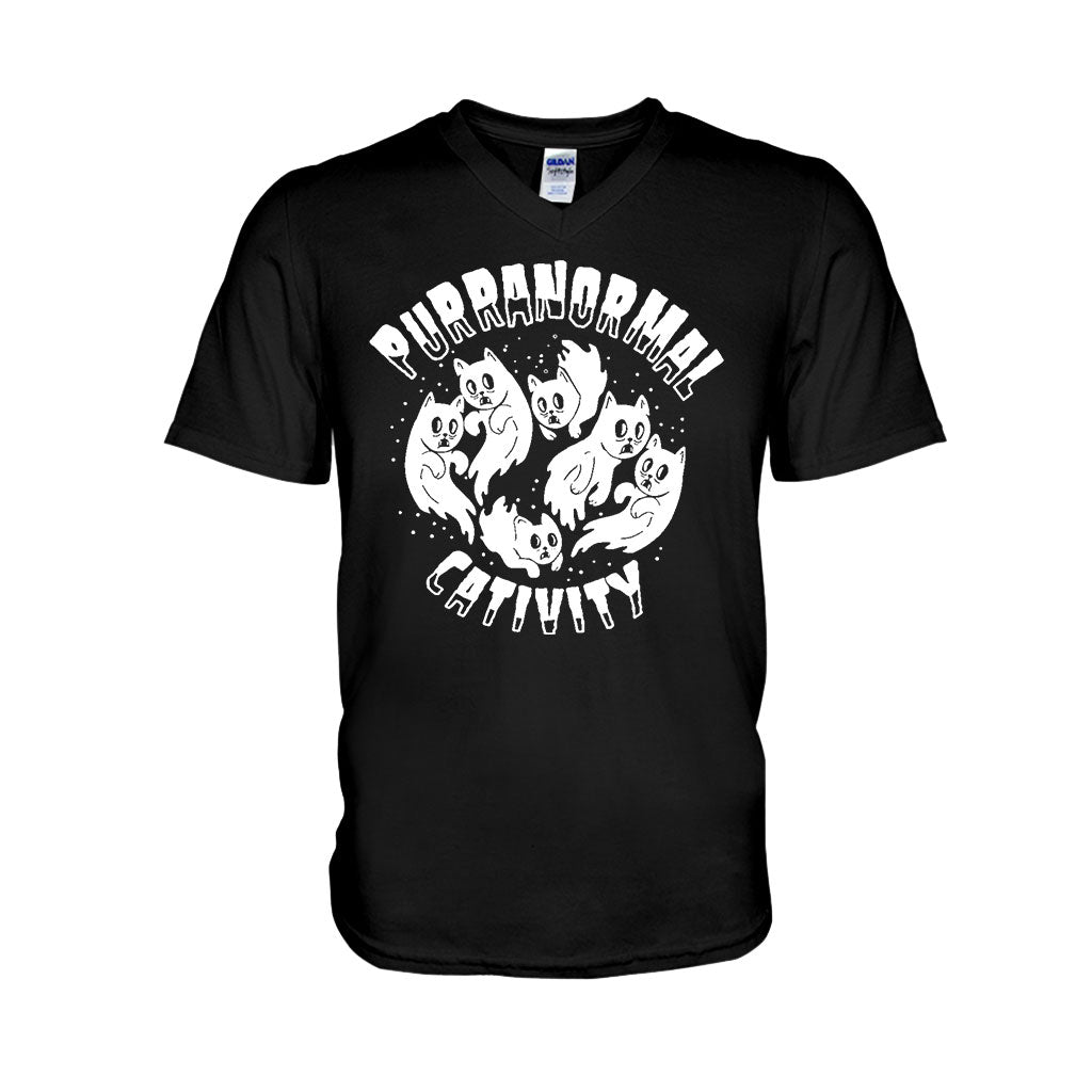 Purranormal Cativity Halloween - Cat T-shirt And Hoodie 082021
