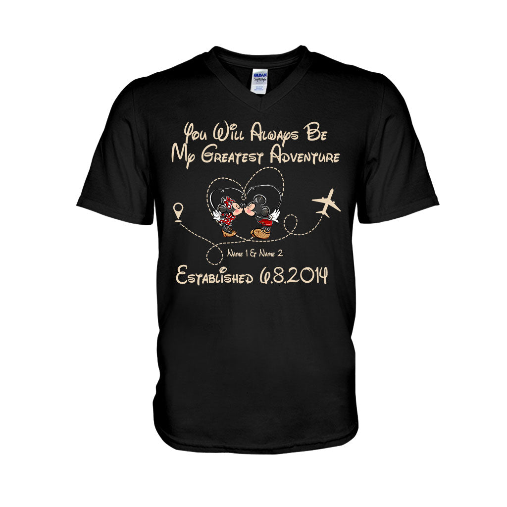 You'll Always Be My Greatest Adventure - Personalized Couple Mouse T-shirt and Hoodie