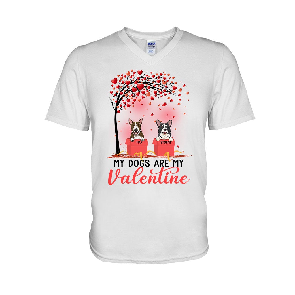 Dogs Are My Valentines - Personalized T-shirt and Hoodie