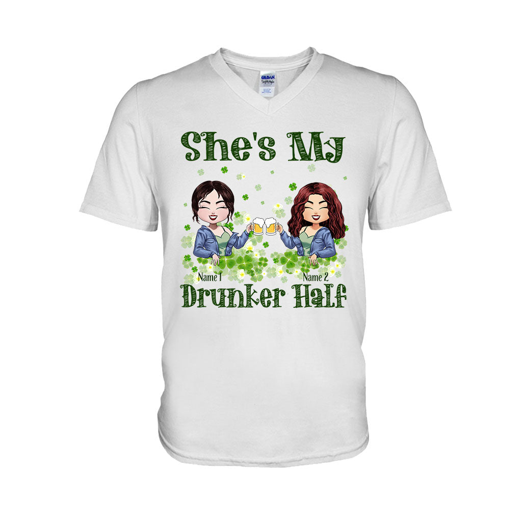 My Drunker Half - Personalized St Patrick's Day Bestie T-shirt and Hoodie