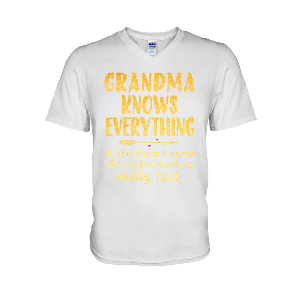 Grandma Knows Everything T-shirt And Hoodie 072021