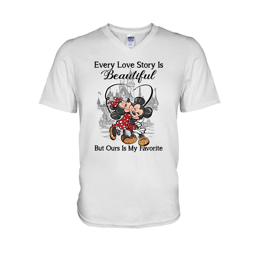Every Love Story Is Beautiful But Ours Is My Favorite - Personalized Mouse T-shirt and Hoodie