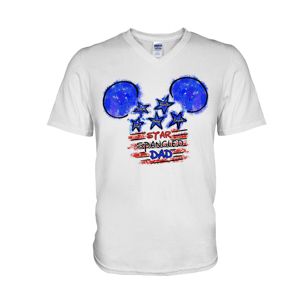 Star Spangled Dad - Personalized Independence Day T-shirt and Hoodie