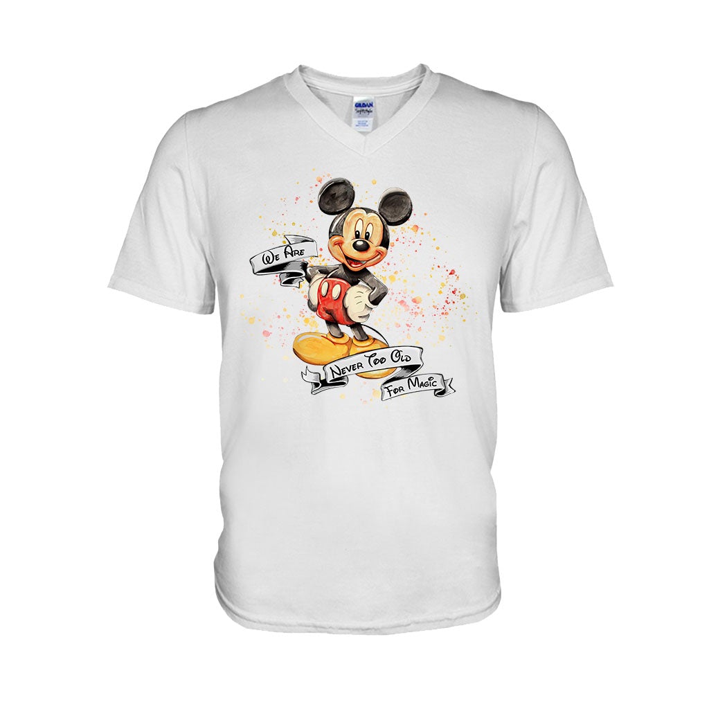 Never Too Old For Magic Mouse Ears - Personalized T-shirt and Hoodie
