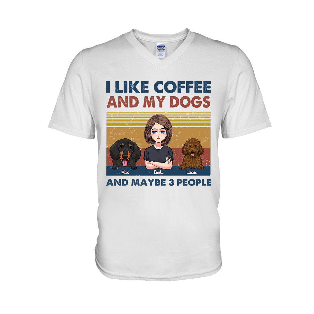 I Like Coffee And My Dog - Personalized Mother's Day Dog T-shirt and Hoodie