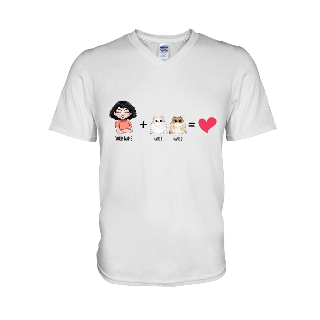 Me With The Cats - Personalized Cat T-shirt and Hoodie