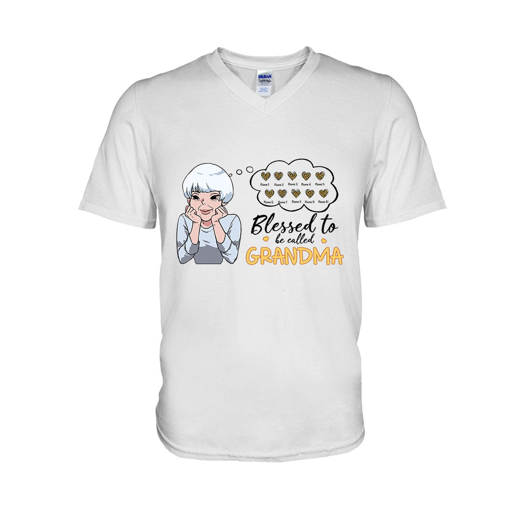 Blessed To Be Called Grandma - Personalized T-shirt and Hoodie