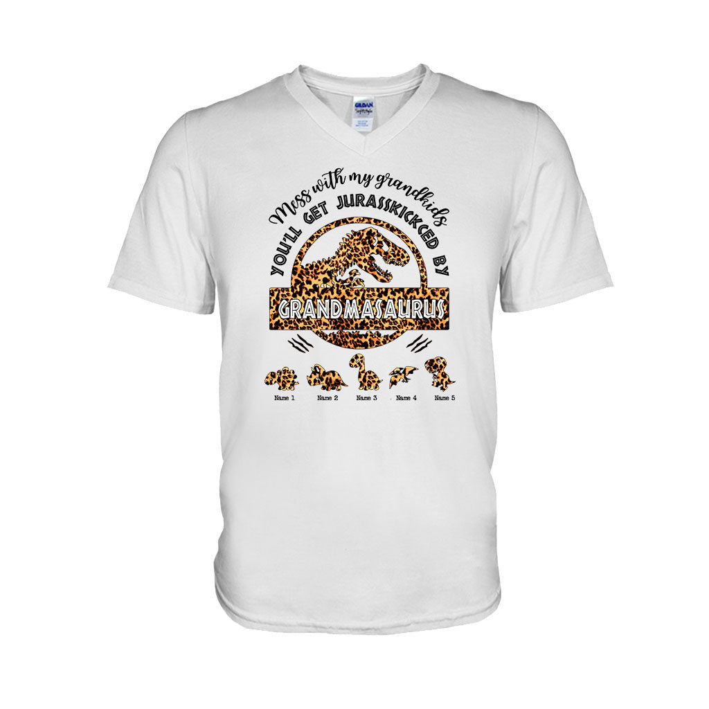 Don't Mess With Grandmasaurus - Personalized Mother's Day Grandma T-shirt and Hoodie