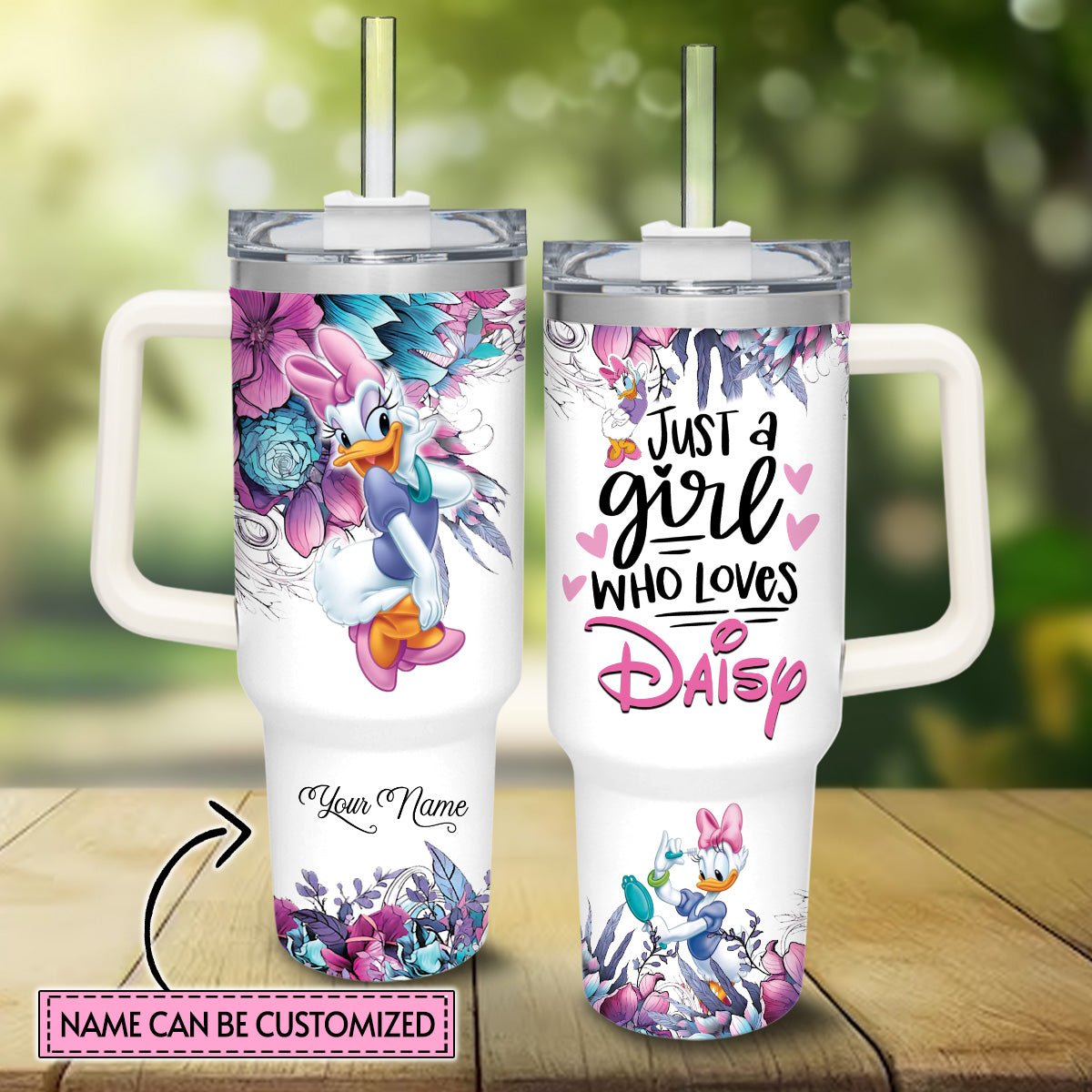 Just A Girl Who Love Personalized Mouse Tumbler With Handle 0224