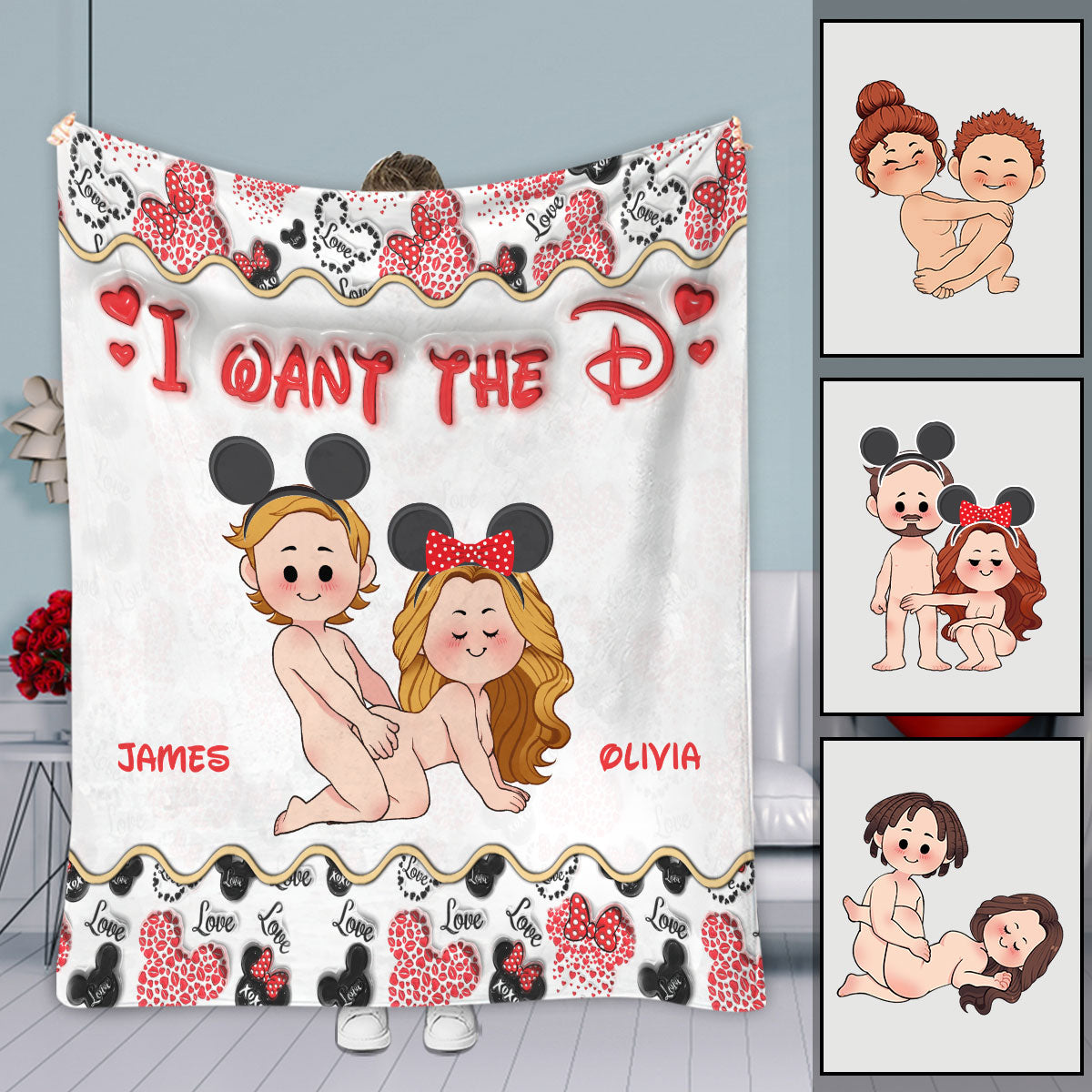 Give Me The D - Personalized Mouse Blanket