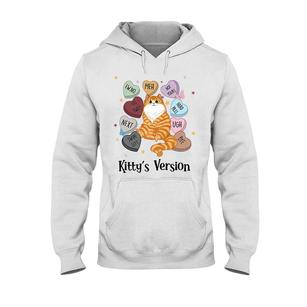 Heart Candy Cat Kitty Version - Personalized Cat T-shirt And Hoodie