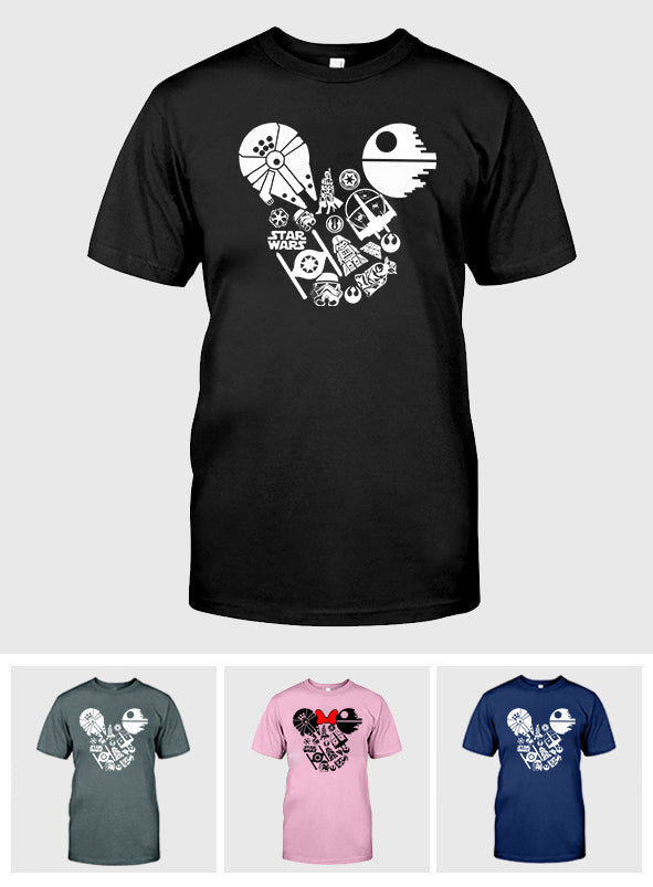 Mouse Ears - Personalized The Force T-shirt And Hoodie