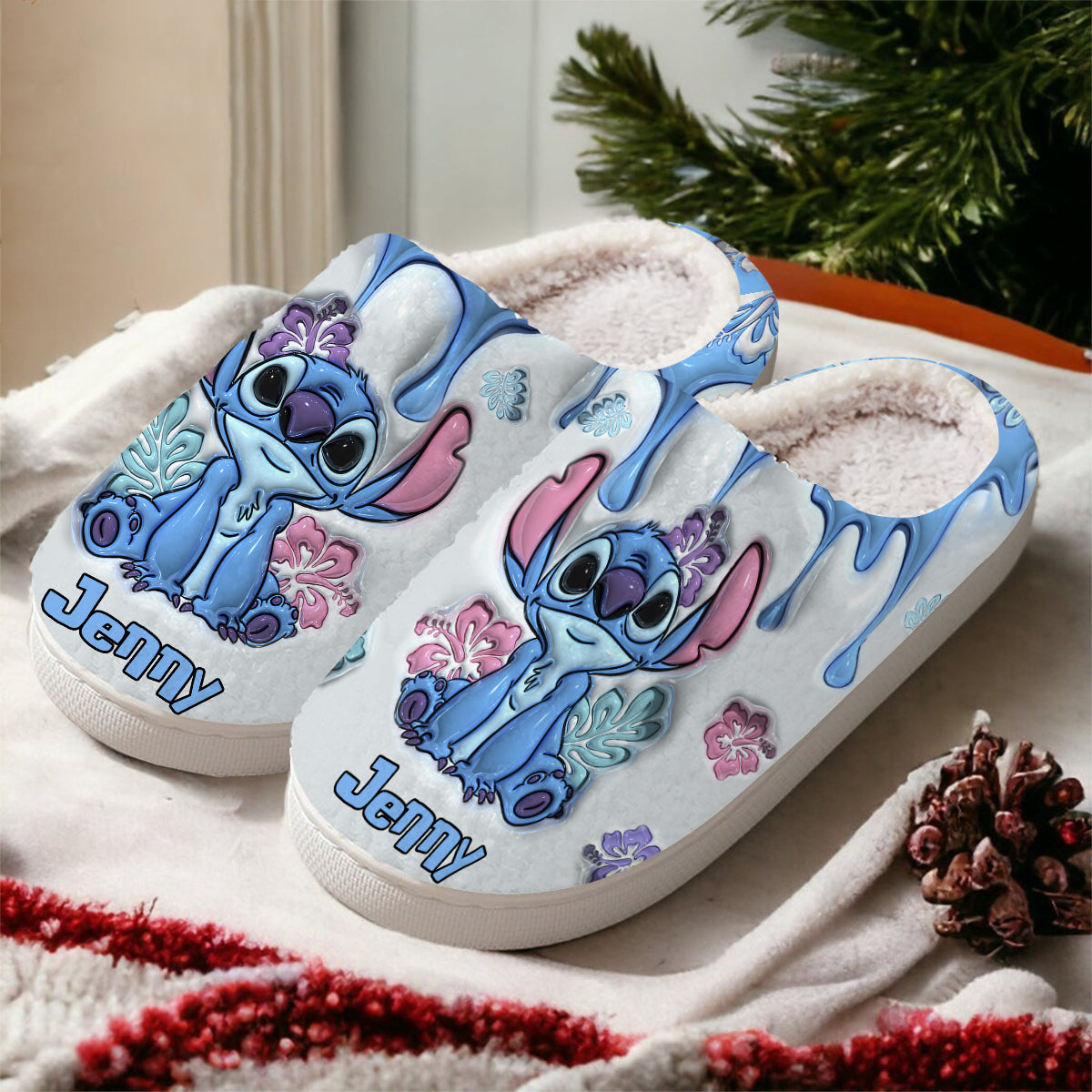 Ohana Means Family - Personalized Ohana Slippers