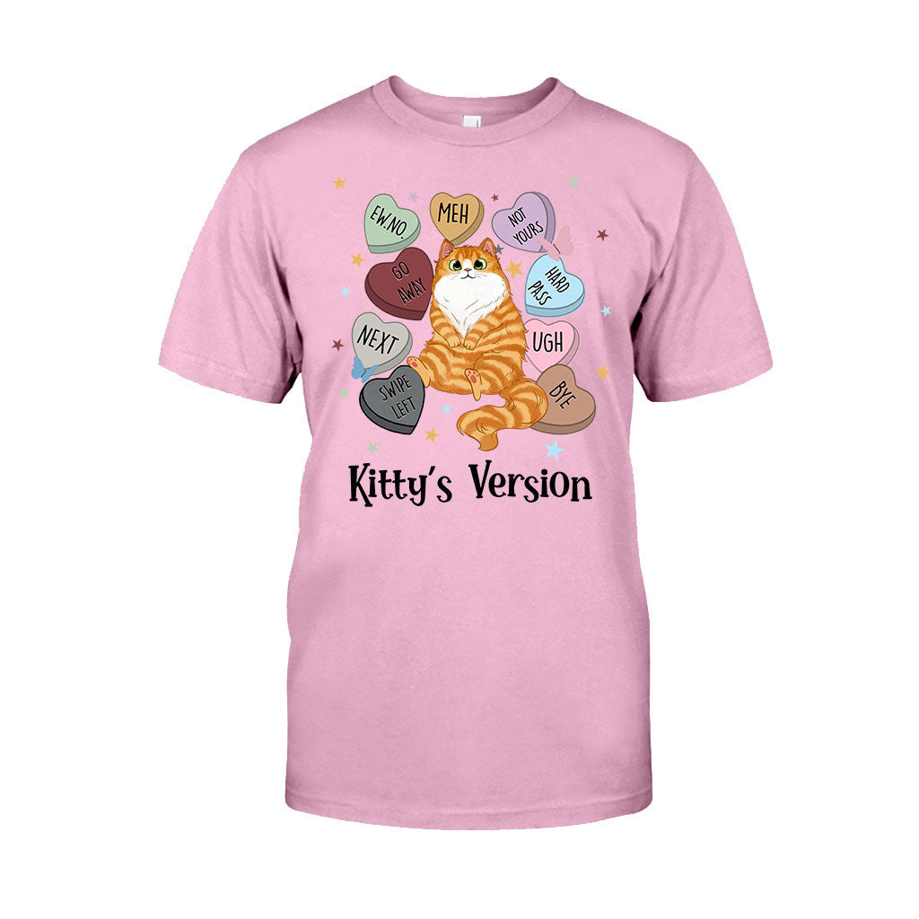 Heart Candy Cat Kitty Version - Personalized Cat T-shirt And Hoodie