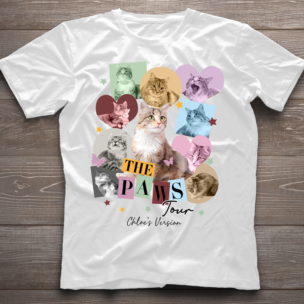 The Paws Tour Pet's Version - Personalized Cat T-shirt And Hoodie