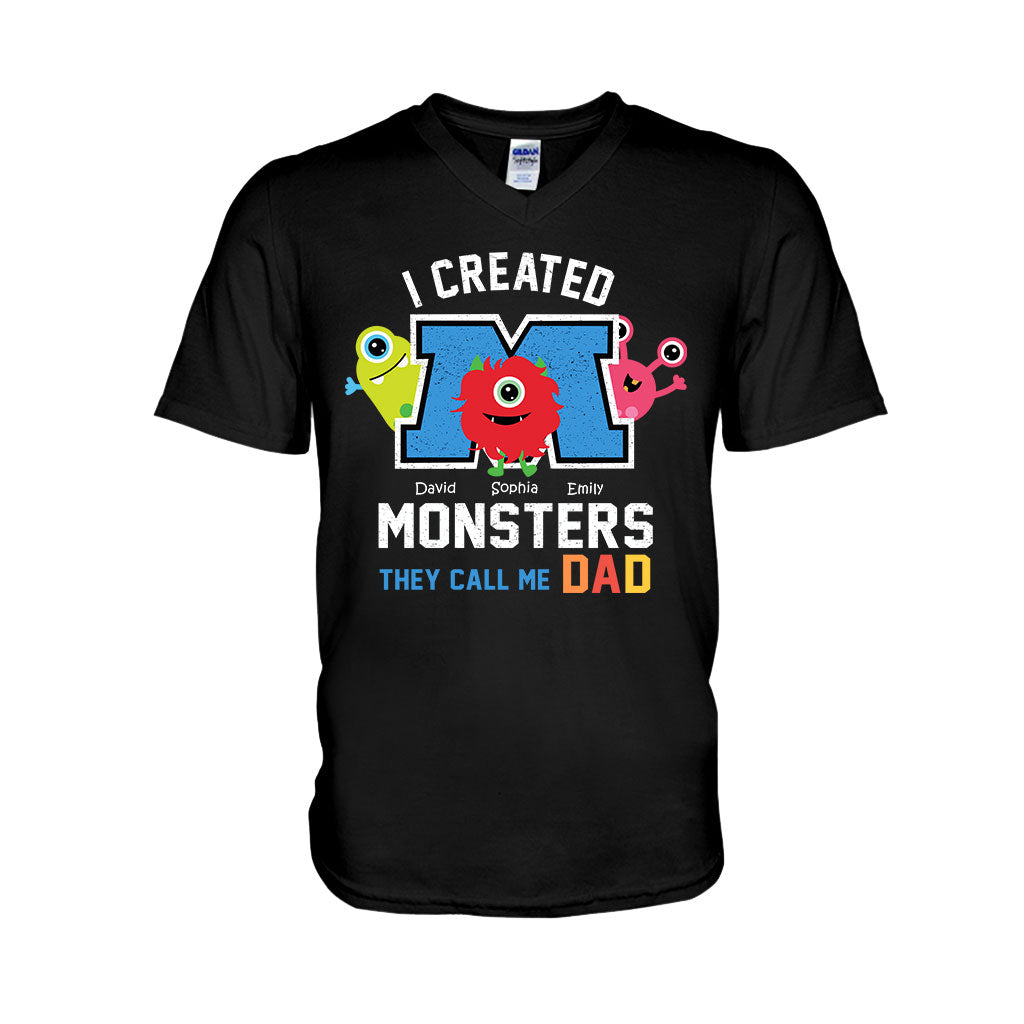 I created Monster They Call Me Any Title - Personalized Father T-shirt And Hoodie