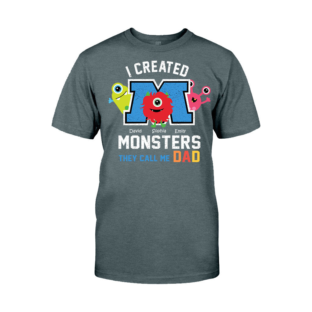 I created Monster They Call Me Any Title - Personalized Father T-shirt And Hoodie