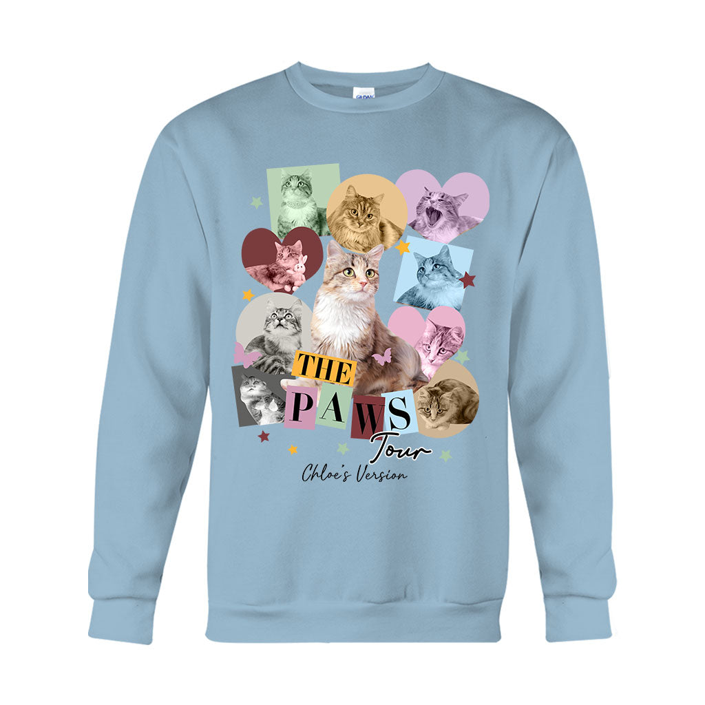 The Paws Tour Pet's Version - Personalized Cat T-shirt And Hoodie