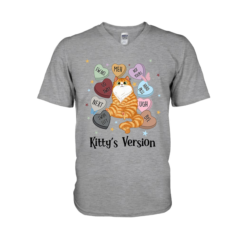 Heart Candy Cat Kitty Version - Personalized Cat T-shirt And Hoodie