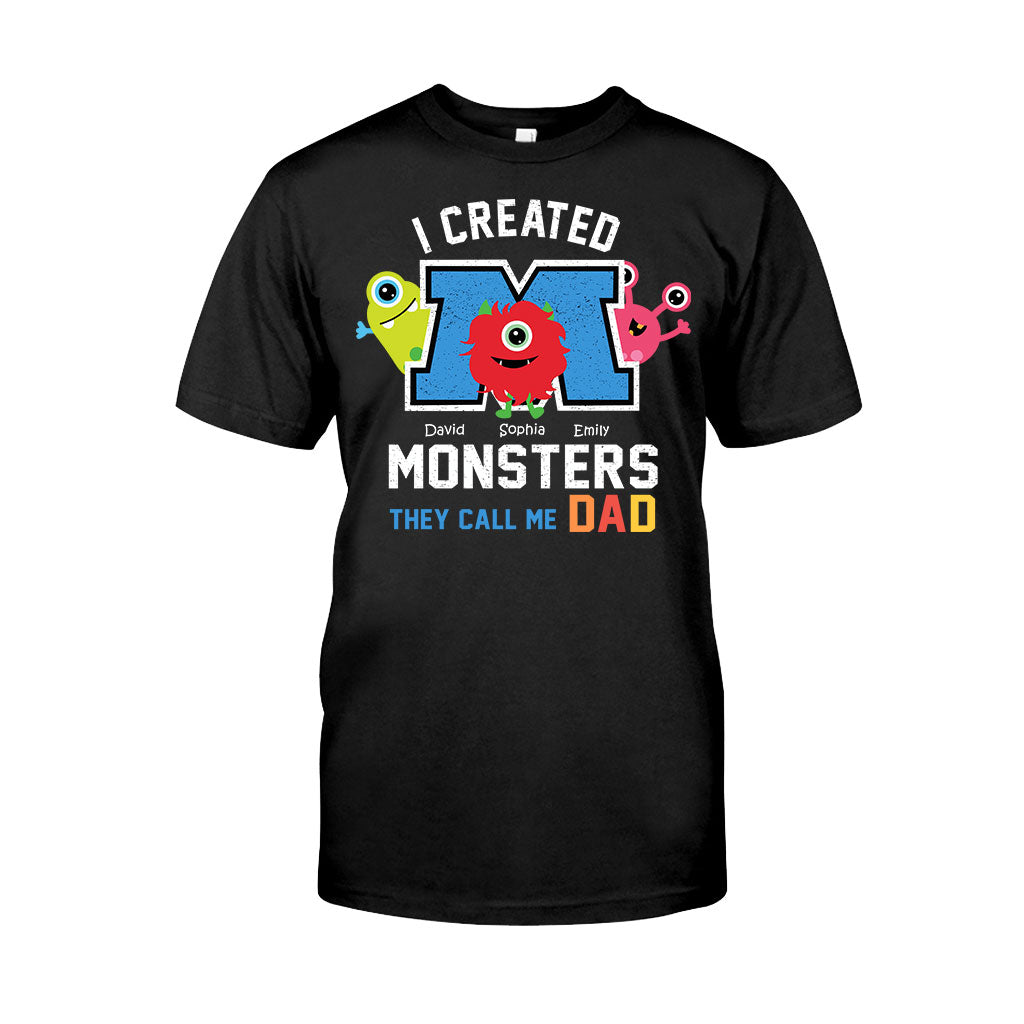 I created Monster They Call Me Any Title - Personalized Father T-shirt And Hoodie