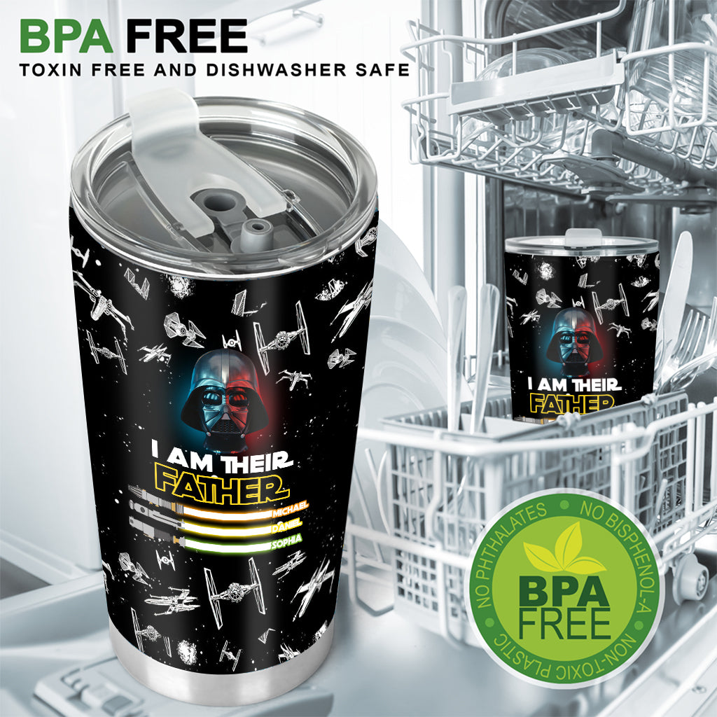 I Am Their Father - Personalized Father Tumbler